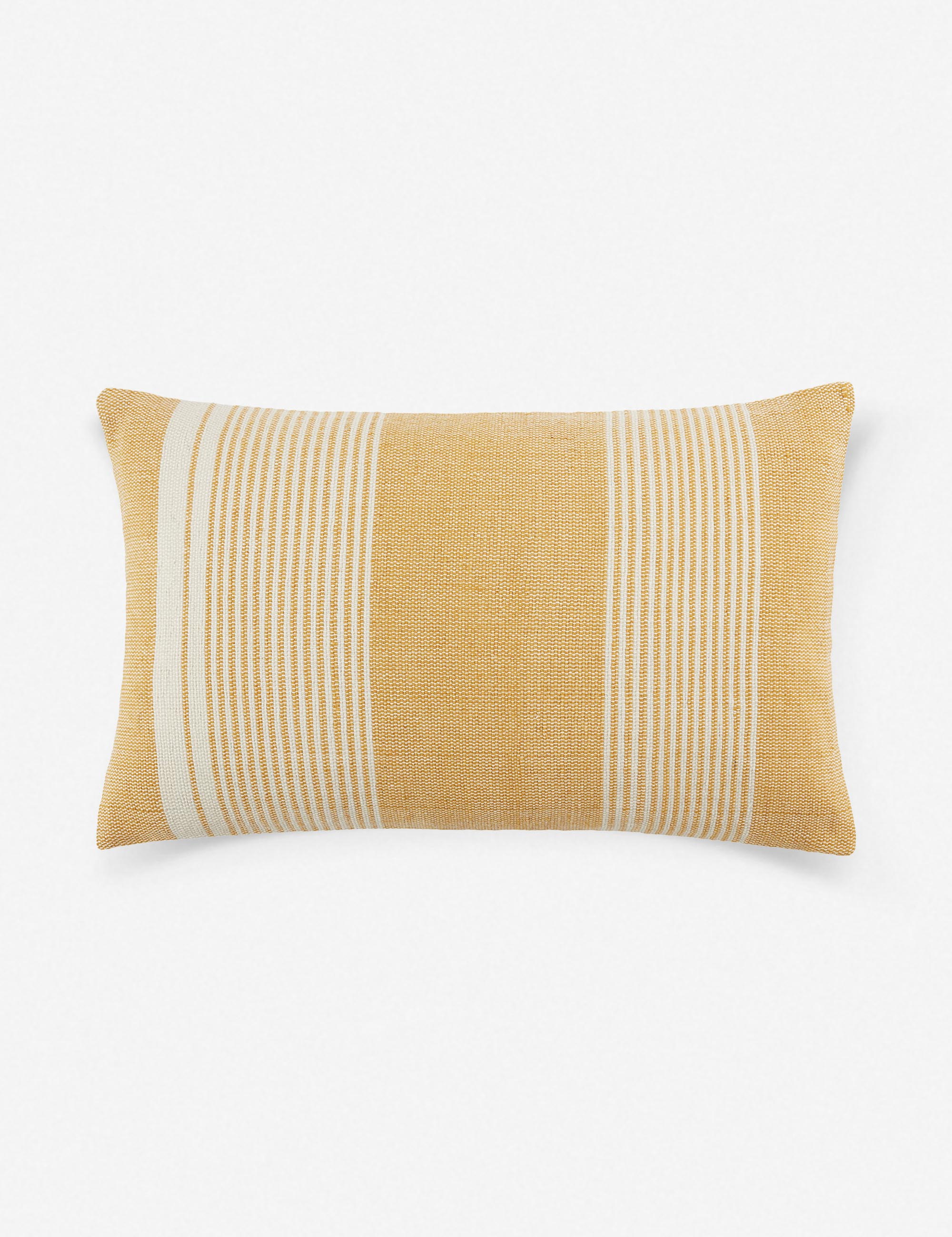 Kristian Indoor / Outdoor Pillow, Gold 13" x 21"