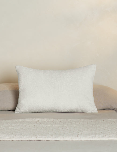 TITIK / WHITE NATURAL XL LUMBAR PILLOW – Caroline Cecil Textiles