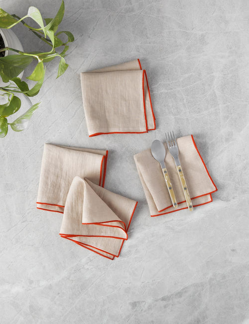 Heather Linen Napkins - Set/4 - 2 Sizes