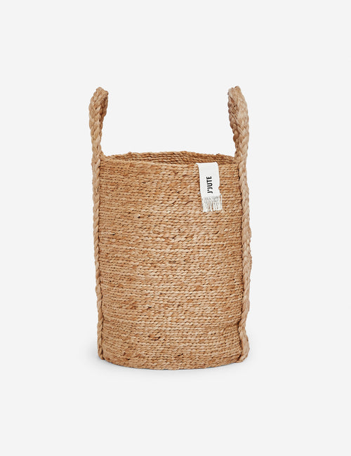 Drawstring Basket Bag  Cotton Fabric /Jute Rope – Lula handmade