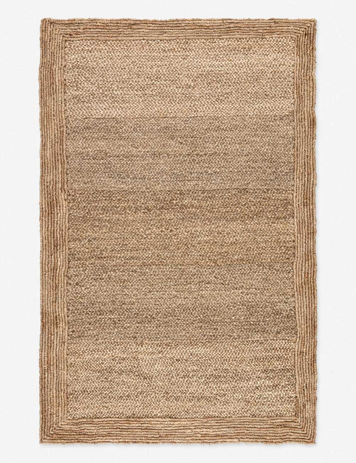 Harper Braided Jute Grid Rug by Jake Arnold