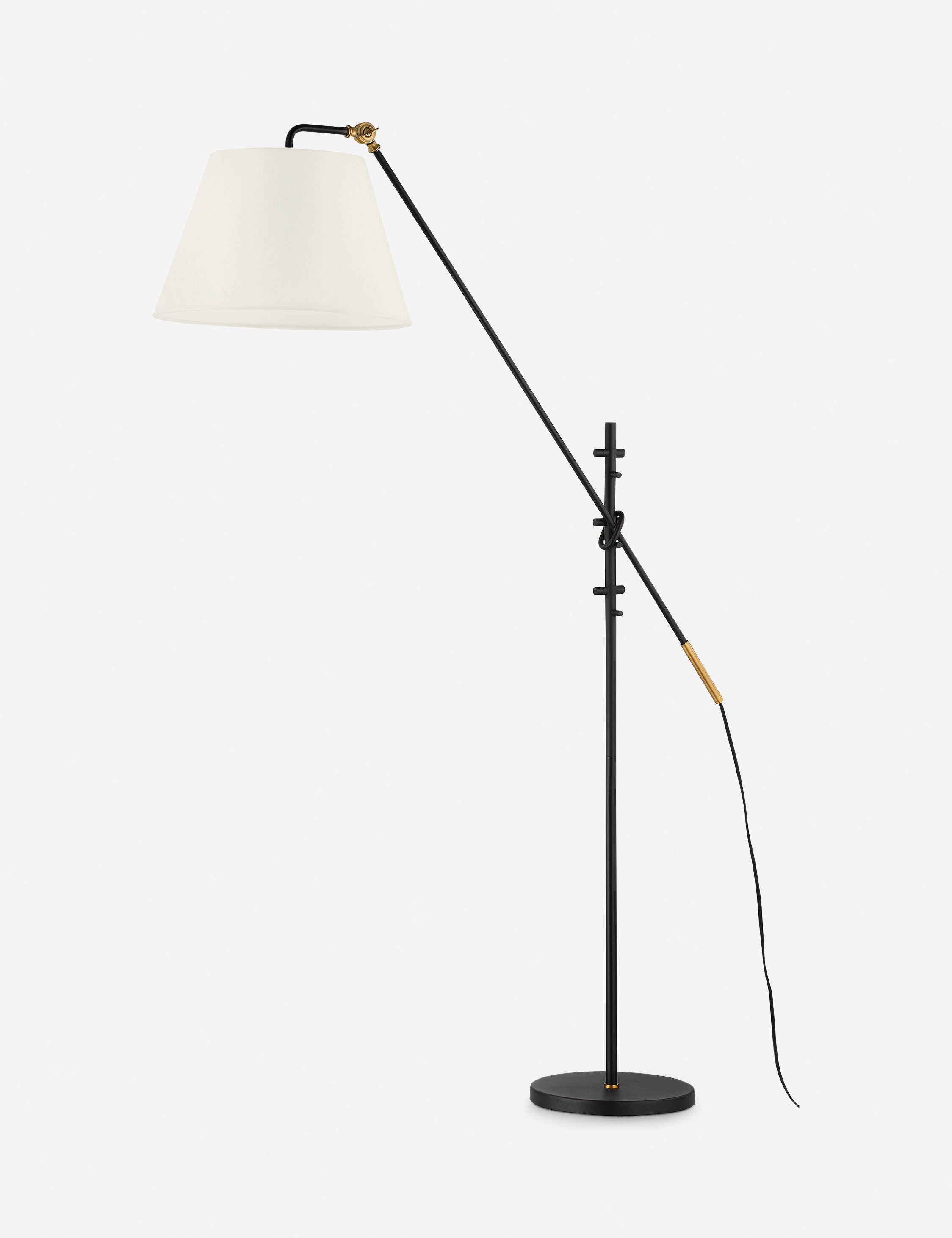 Navin Floor Lamp by Colin King x Troy Lighting, Black