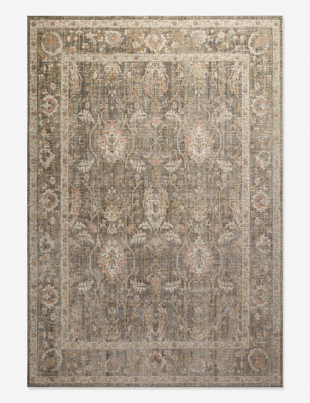 Rosemarie Rug by Chris Loves Julia x Loloi, Sage and Blush 2'7" x 4'