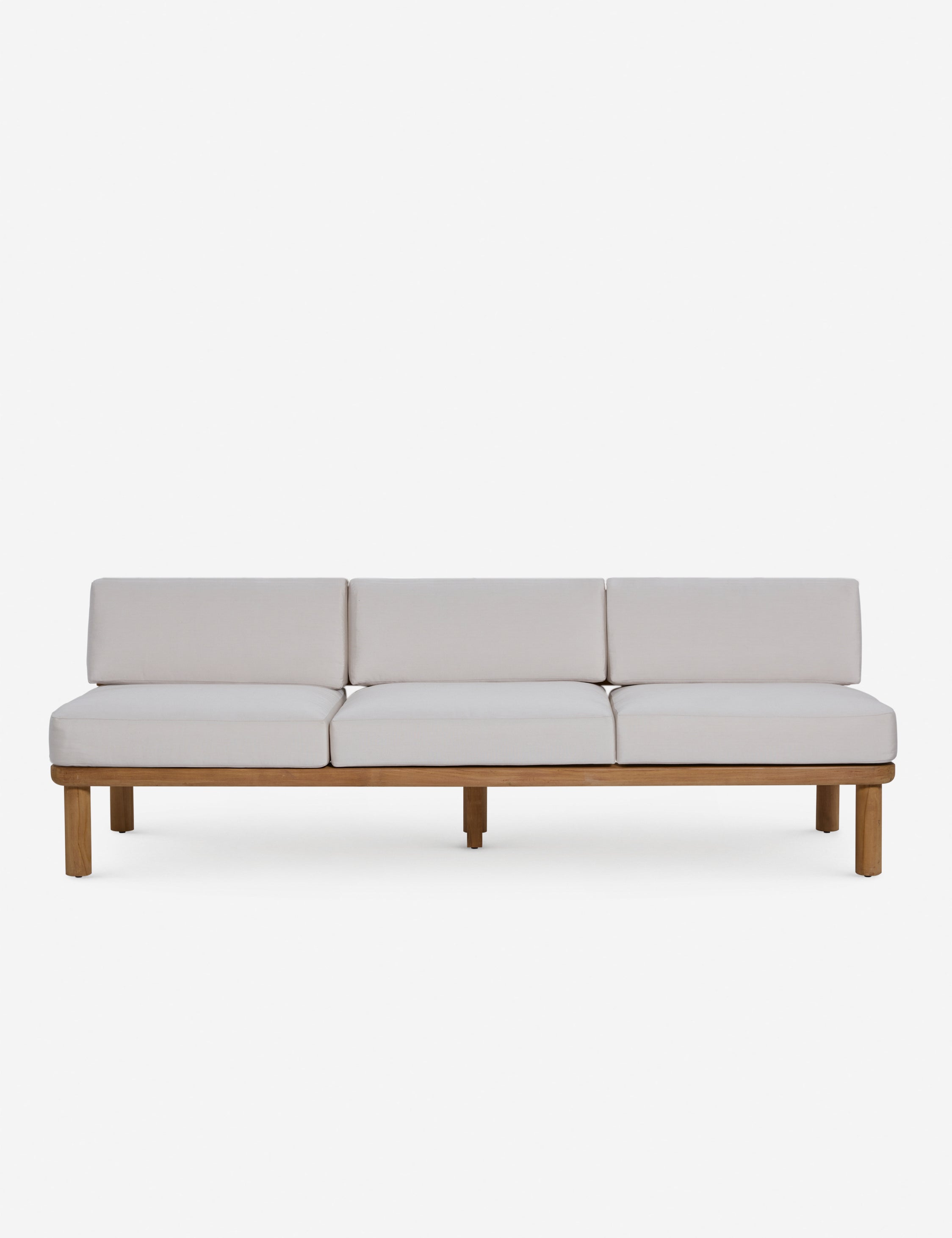 Ryann Indoor / Outdoor Sofa, Natural Teak