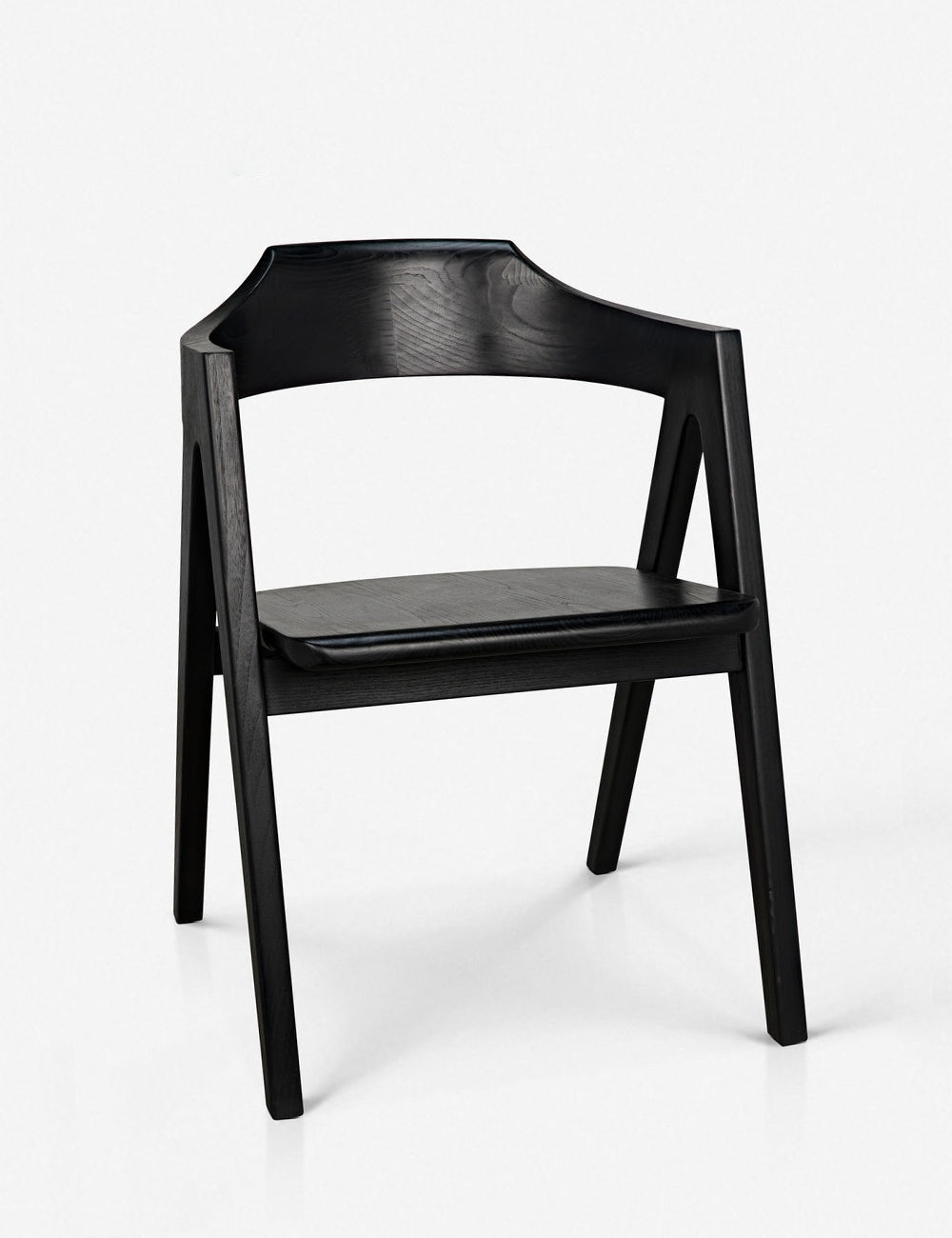 August Dining Chair, Charcoal Black