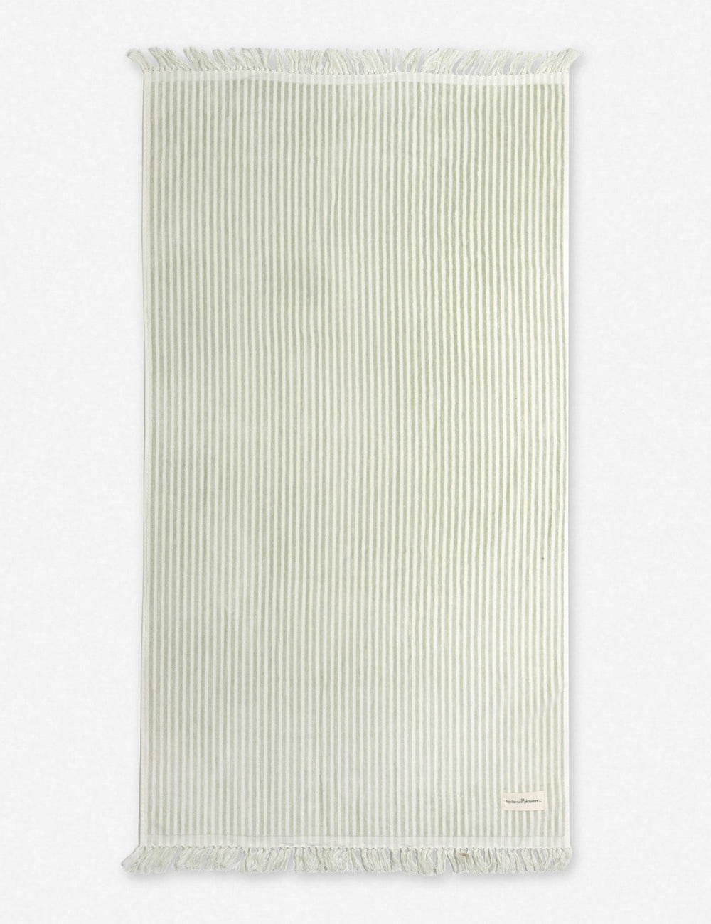 Beach Towel by Business & Pleasure Co., Sage Stripe