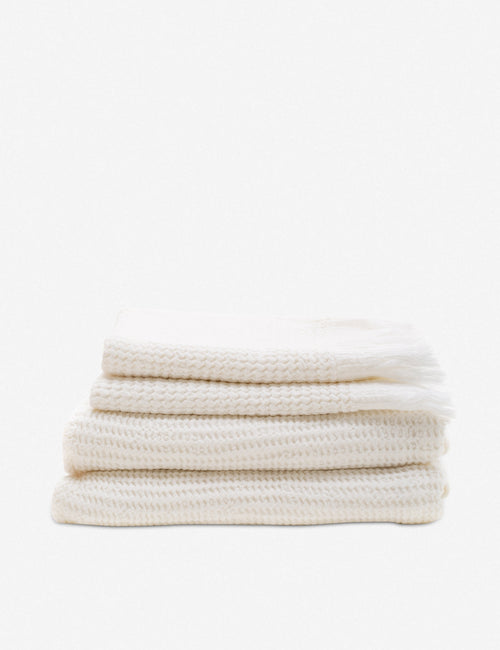 House No.23 Ella Waffle Towel Stone