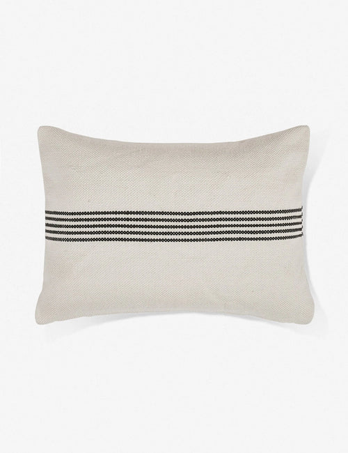 Outdoor Pillows - 25 x 12 in. Lumbar in Black