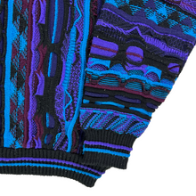 Load image into Gallery viewer, Vintage 90s Protege made in USA coogi style abstract sweater (XXL)