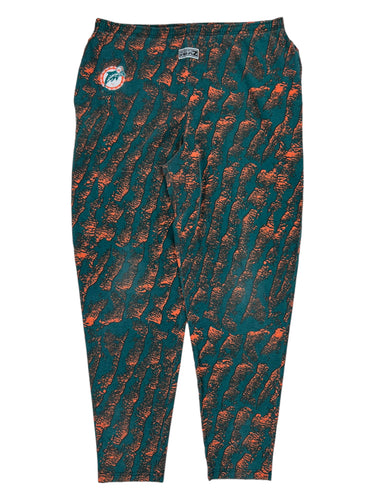 Vintage MIAMI DOLPHINS ZUBAZ Pants NFL Medium made USA