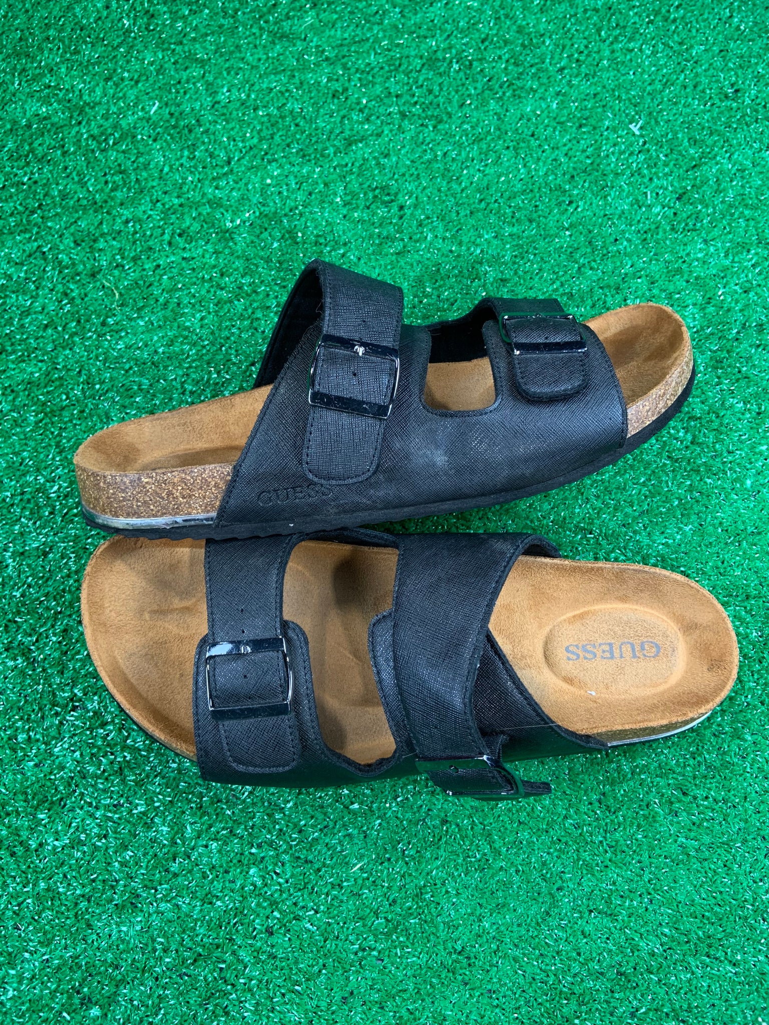 Guess Birkenstock-esque double strap 