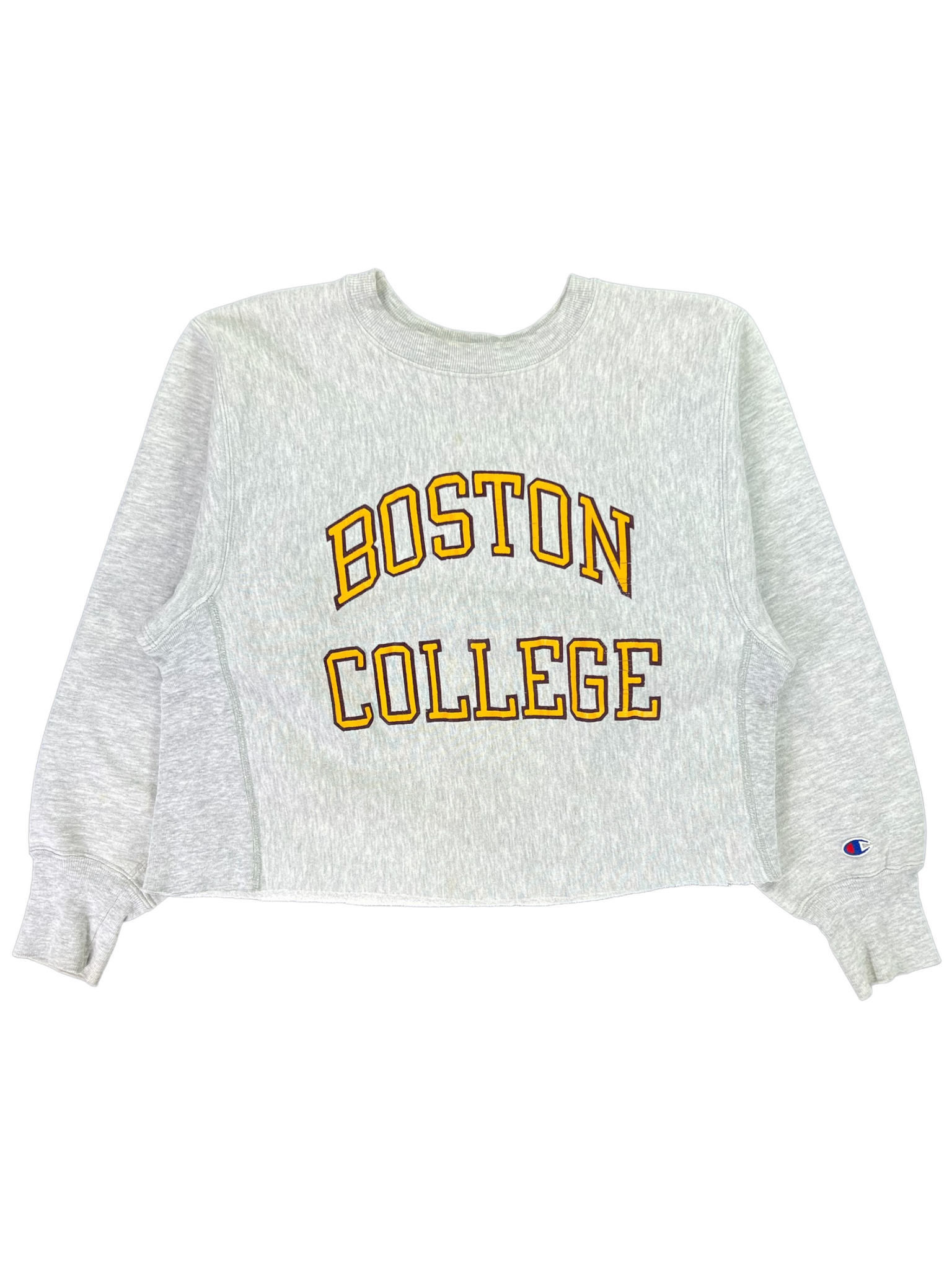 Vintage 80s Champion Reverse Weave Boston College cropped crewneck