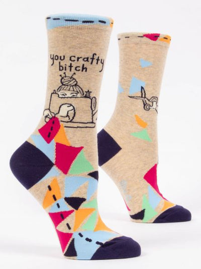 You Crafty Bitch Women's Socks | Unique Gifts That Make a Statement