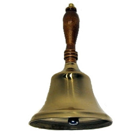 Brass Bell with Wood Handle