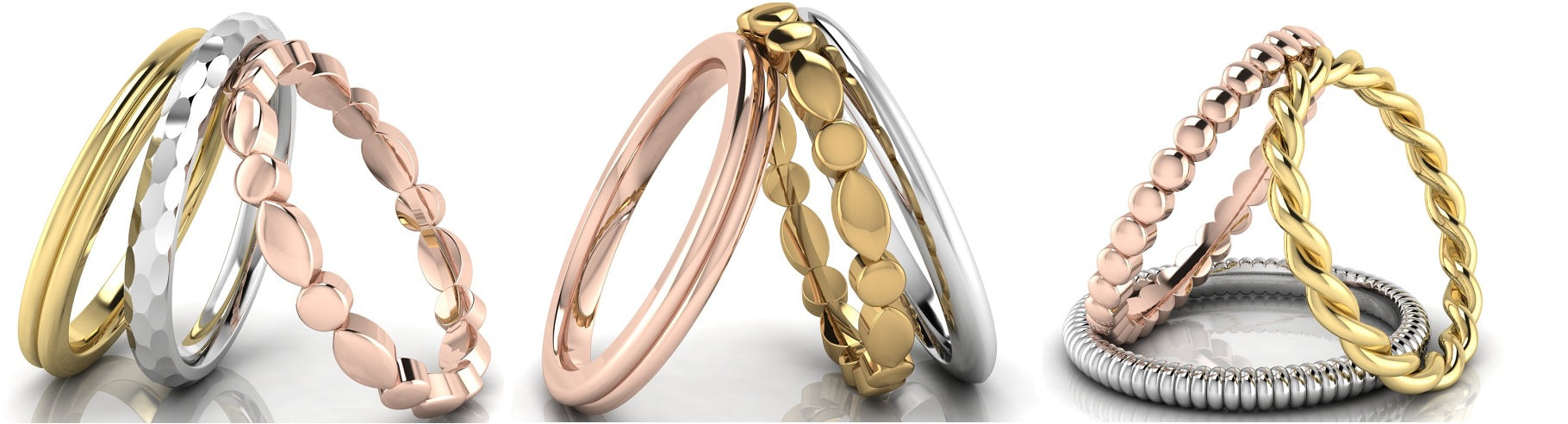 Jeweller's Loupe Stacking Ring Collection