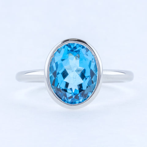 Topaz Engagement Ring