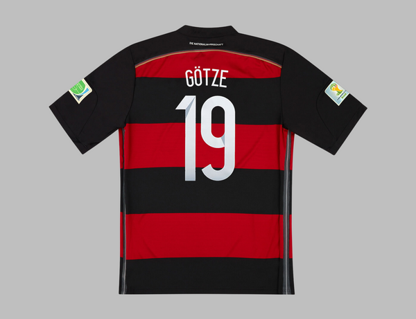 Germany Soccer Jersey Football Shirt #19 Gotze 100% Original 2014/2015 Away