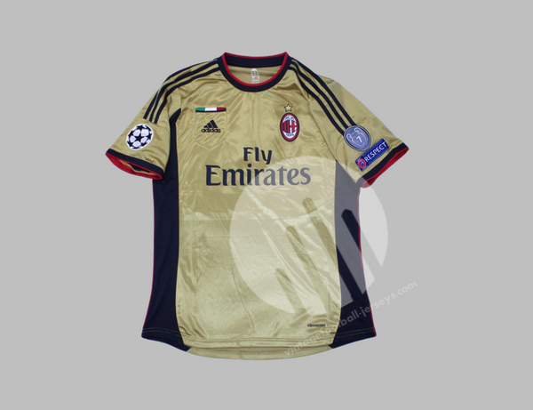 2013-14 AC Milan home No.22 KAKA S/S UEFA Champions League 13-14 ACM jersey