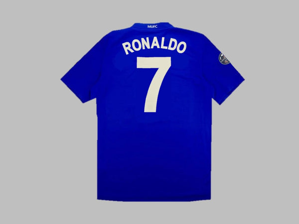 Players Tribune Manchester United 2007 2008 Ronaldo 7 Champions Away Shirt (Excellent) L