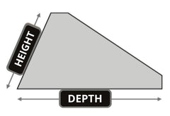 Bucket height and depth