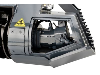 The Motor on the LDM Promac drum mulcher for excavators