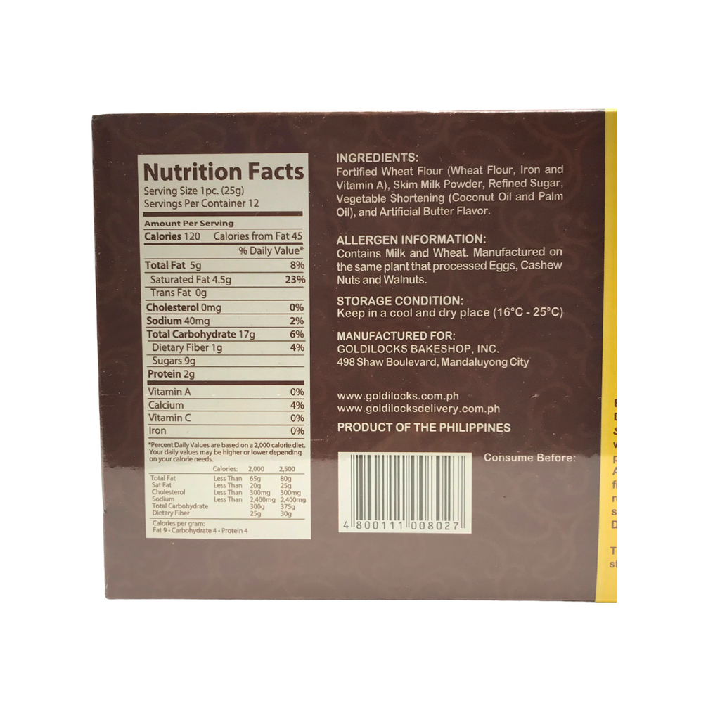 goldilocks polvoron nutrition