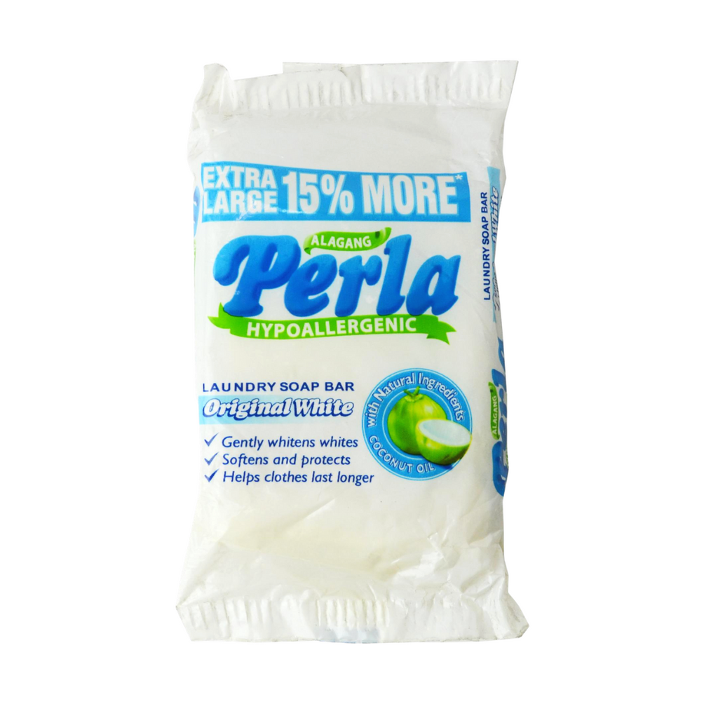 Perla Bar Laundry Soap WHITE 110g- SMALL - Pinoy Groseri | Pinoy Groseri