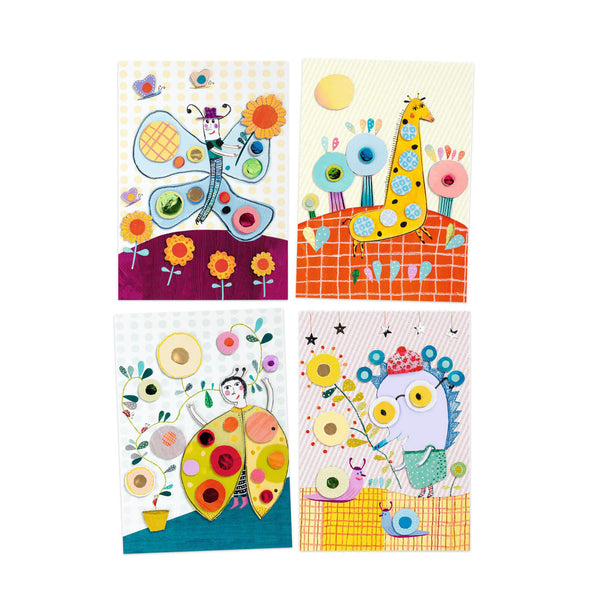  DJECO Sweet Nature Collage Paper Craft Kit : Toys & Games