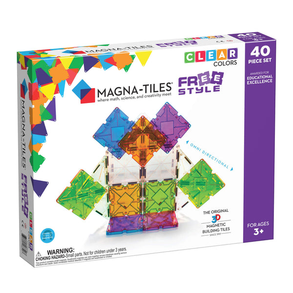 Magna-Tiles Clear Colors 32 Pcs 3+