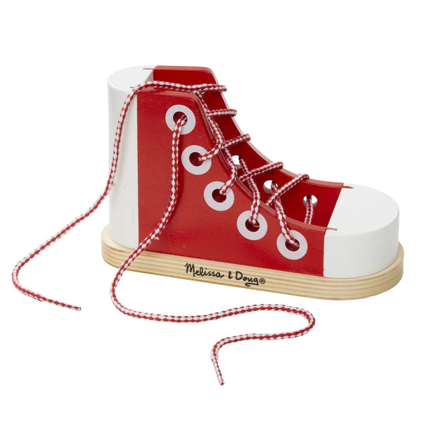 melissa & doug lacing shoe