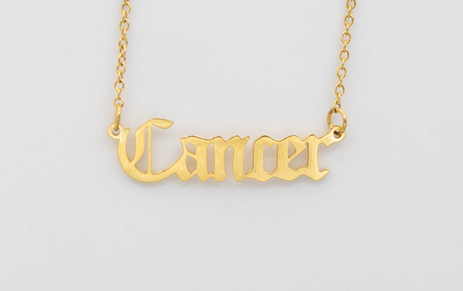 Gold Zodiac Necklace (Available Only in Gold)