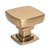 Diversa Gold Champagne Square Solid Cabinet Knob