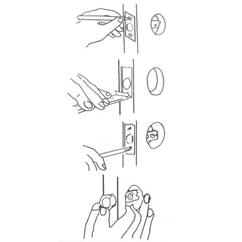 Install deadbolt latch