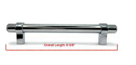 How to measure the overall length of a cabinet pull.