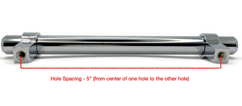 How to measure the hole spacing of a cabinet pull.