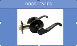 What is the difference between a lever and a knob? 