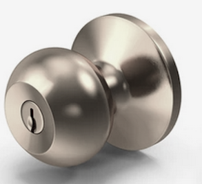 When do you use a door knob with a key? 