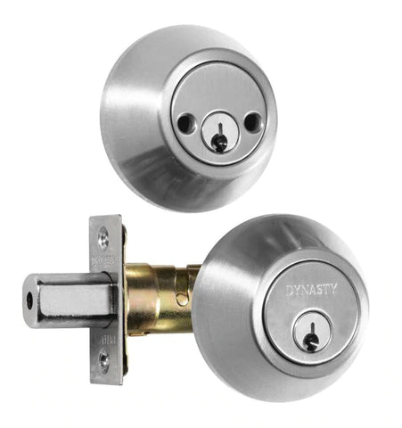 Dynasty Double Cylinder Deadbolt in Satin Nickel  DYN-DB-200-US15-KA