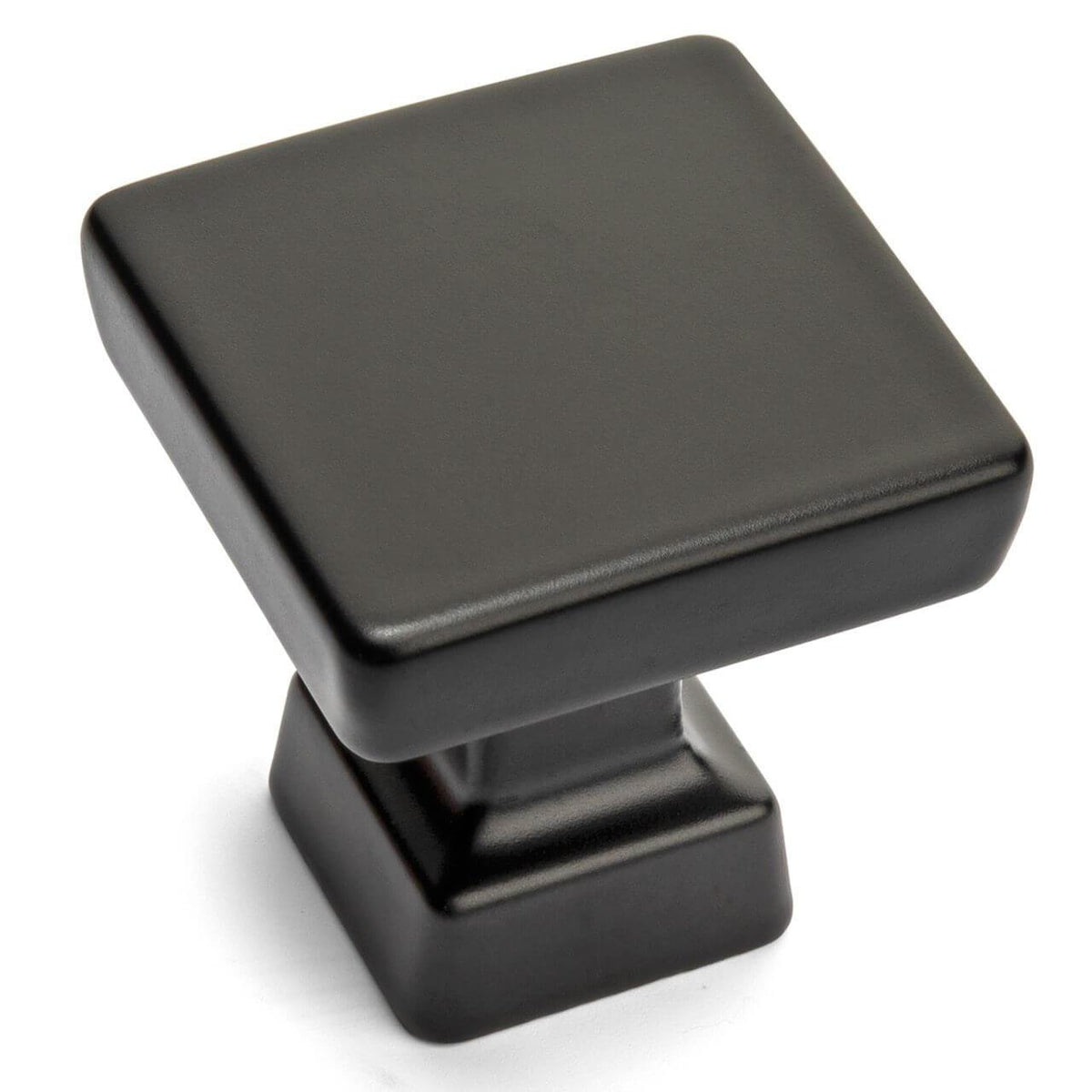 Cosmas 1480FB Flat Black Modern Contemporary Square Knob