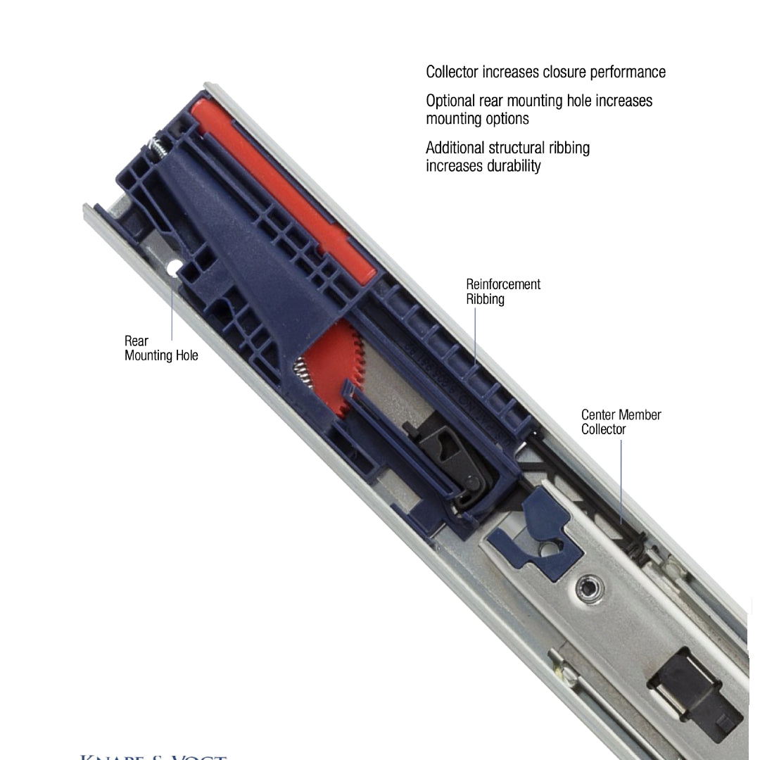 KV 8450FM 24" SoftClose Full Extension Drawer Slides