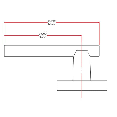 Designers Impressions Kain Design Satin Brass Privacy Door Lever