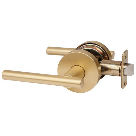 Designers Impressions Kain Design Satin Brass Dummy Door Lever