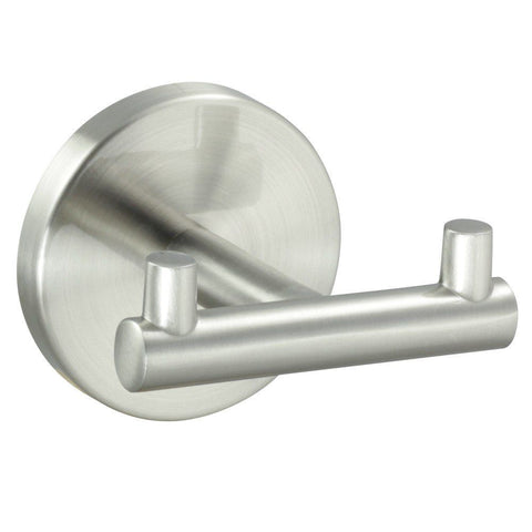 Designers Impressions Satin Nickel Heavy Duty Coat & Hat Hook