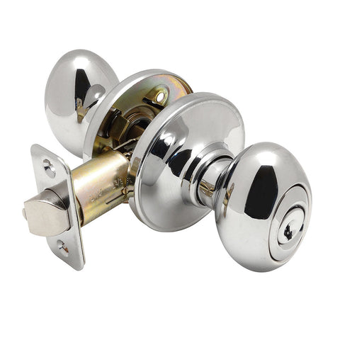 Designers Impressions Bedford Polished Chrome Entry Knob with