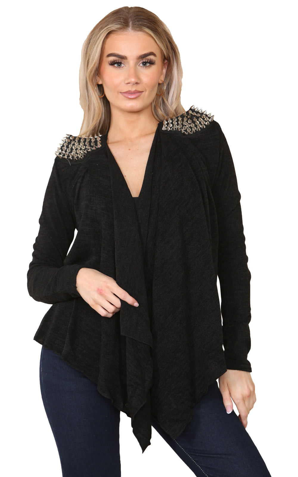 Women Met Spikes Long Sleeve Nawal Top