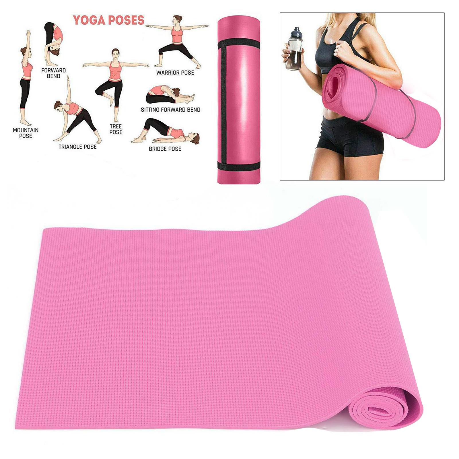 Yoga Mat with Carrier Strap