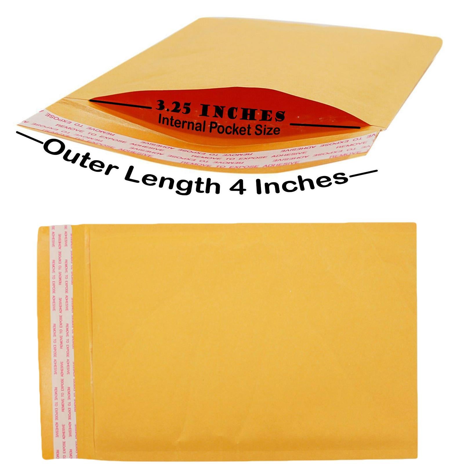 50 Pieces Bubble Gold Envelopes