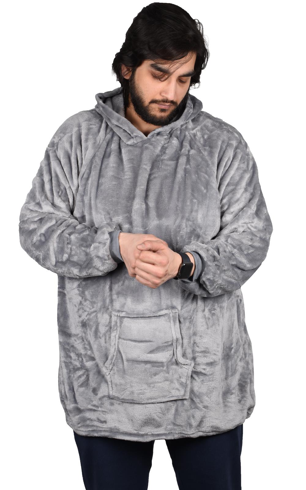 Image of Blanket Oversized Hoodie Grey - Thin