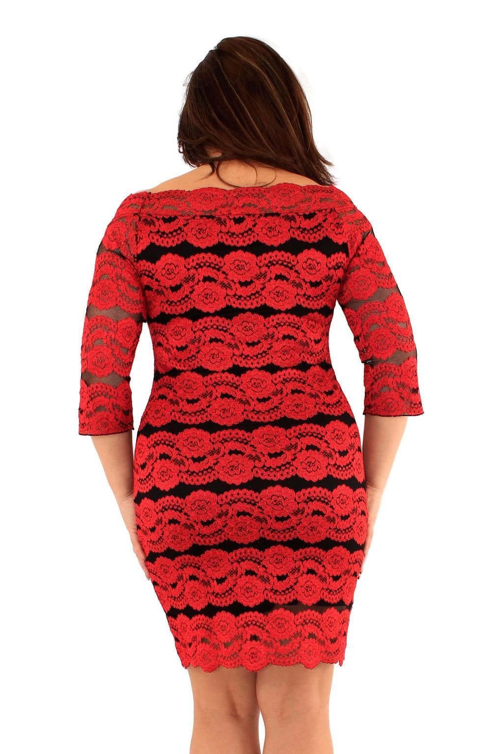 Women Lace Bardot Dress