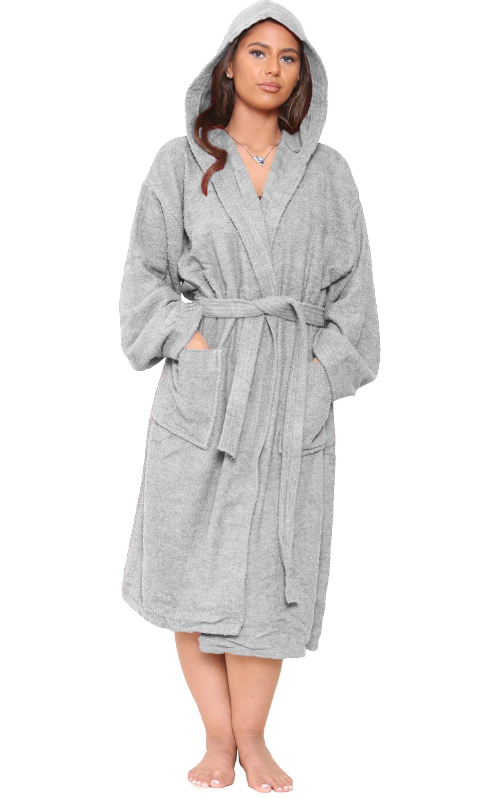 Cotton Towel Hooded Bath Robe